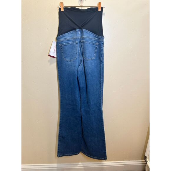 Ingrid & Isabel Over The Belly High Rise Flare Maternity Jeans Size 0 - Picture 7 of 8